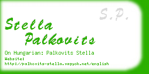 stella palkovits business card